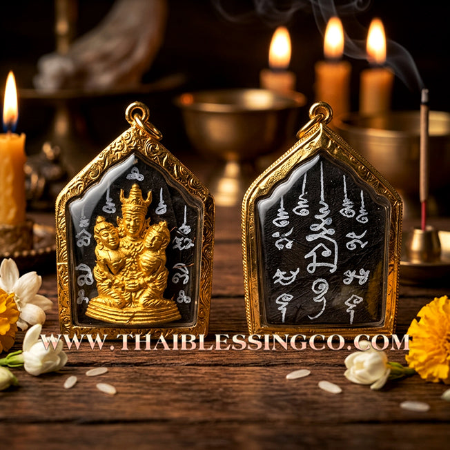 ✨ Phra Khunphaen Lanna "Phaya Khao Kham" (Black Emperor Edition): Sacred "Siren’s Wailing" Attraction with Gilded Gold—Infused with Mystical Jackfruit Wood & 108 Black Occult Herbs for Absolute Influence, Financial Support, and Supreme Charisma