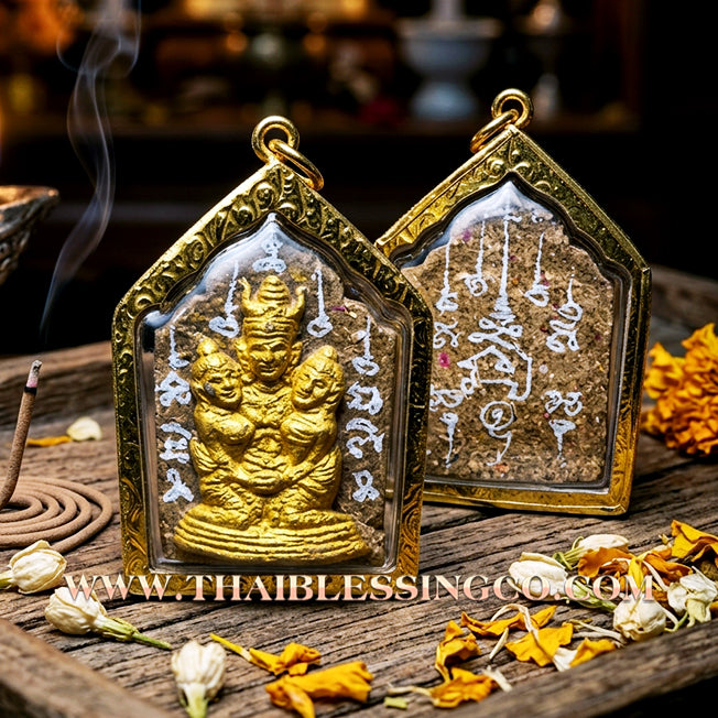 ✨ Phra Khunphaen Lanna "Phaya Khao Kham" (Black Emperor Edition): Sacred "Siren’s Wailing" Attraction with Gilded Gold—Infused with Mystical Jackfruit Wood & 108 Black Occult Herbs for Absolute Influence, Financial Support, and Supreme Charisma