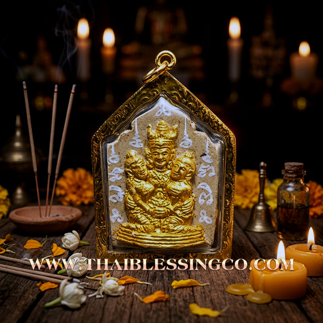 ✨ Phra Khunphaen Lanna "Phaya Khao Kham" (Black Emperor Edition): Sacred "Siren’s Wailing" Attraction with Gilded Gold—Infused with Mystical Jackfruit Wood & 108 Black Occult Herbs for Absolute Influence, Financial Support, and Supreme Charisma