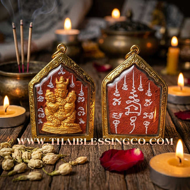 ✨ Phra Khunphaen Lanna "Phaya Khao Kham" (Black Emperor Edition): Sacred "Siren’s Wailing" Attraction with Gilded Gold—Infused with Mystical Jackfruit Wood & 108 Black Occult Herbs for Absolute Influence, Financial Support, and Supreme Charisma