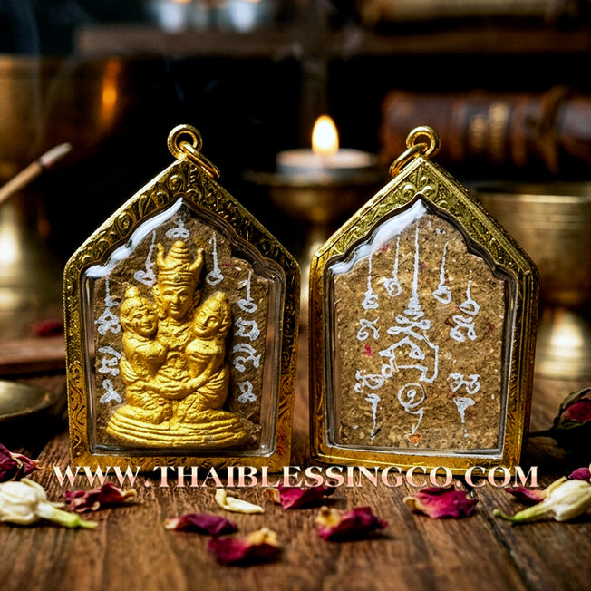 ✨ Phra Khunphaen Lanna "Phaya Khao Kham" (Black Emperor Edition): Sacred "Siren’s Wailing" Attraction with Gilded Gold—Infused with Mystical Jackfruit Wood & 108 Black Occult Herbs for Absolute Influence, Financial Support, and Supreme Charisma