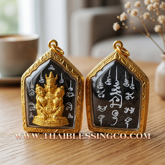 ✨ Phra Khunphaen Lanna "Phaya Khao Kham" (Black Emperor Edition): Sacred "Siren’s Wailing" Attraction with Gilded Gold—Infused with Mystical Jackfruit Wood & 108 Black Occult Herbs for Absolute Influence, Financial Support, and Supreme Charisma