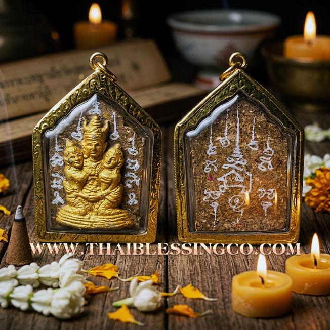✨ Phra Khunphaen Lanna "Phaya Khao Kham" (Black Emperor Edition): Sacred "Siren’s Wailing" Attraction with Gilded Gold—Infused with Mystical Jackfruit Wood & 108 Black Occult Herbs for Absolute Influence, Financial Support, and Supreme Charisma