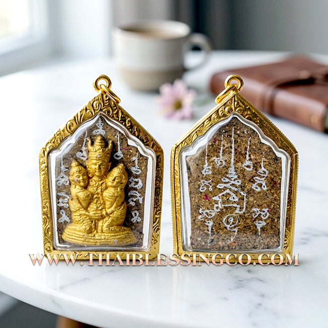 ✨ Phra Khunphaen Lanna "Phaya Khao Kham" (Black Emperor Edition): Sacred "Siren’s Wailing" Attraction with Gilded Gold—Infused with Mystical Jackfruit Wood & 108 Black Occult Herbs for Absolute Influence, Financial Support, and Supreme Charisma