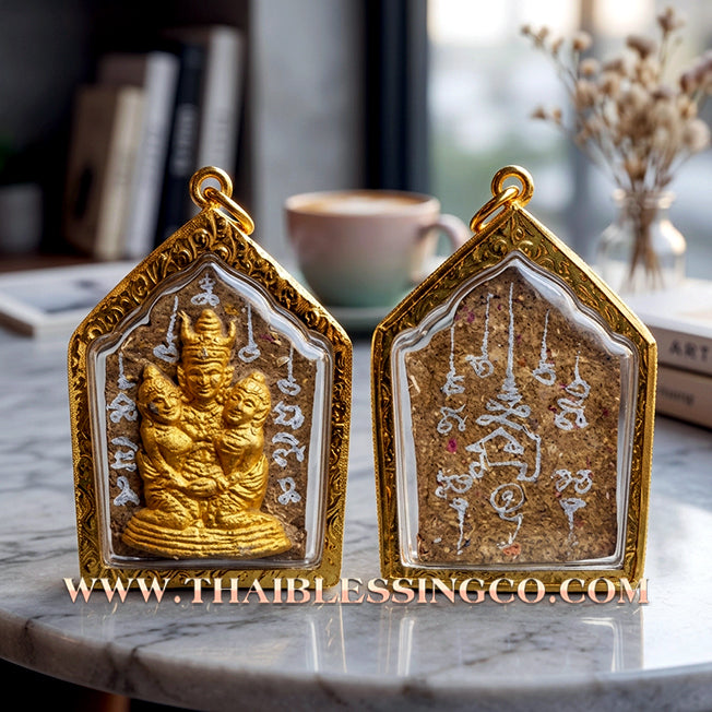 ✨ Phra Khunphaen Lanna "Phaya Khao Kham" (Black Emperor Edition): Sacred "Siren’s Wailing" Attraction with Gilded Gold—Infused with Mystical Jackfruit Wood & 108 Black Occult Herbs for Absolute Influence, Financial Support, and Supreme Charisma