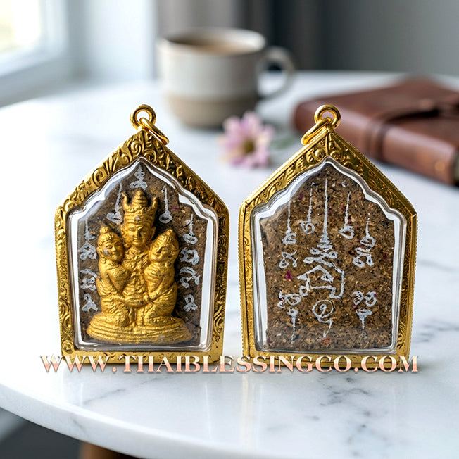✨ Phra Khunphaen Lanna "Phaya Khao Kham" (Black Emperor Edition): Sacred "Siren’s Wailing" Attraction with Gilded Gold—Infused with Mystical Jackfruit Wood & 108 Black Occult Herbs for Absolute Influence, Financial Support, and Supreme Charisma