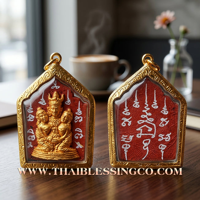 ✨ Phra Khunphaen Lanna "Phaya Khao Kham" (Black Emperor Edition): Sacred "Siren’s Wailing" Attraction with Gilded Gold—Infused with Mystical Jackfruit Wood & 108 Black Occult Herbs for Absolute Influence, Financial Support, and Supreme Charisma