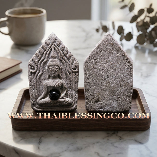 ✨ Phra Khunphaen "The Archway of Fortune" Edition: Sacred Jindamanee Medicine Powder Embedded with Lek Lai Mineral for Divine Healing, Wealth Attraction, and Miraculous Protection