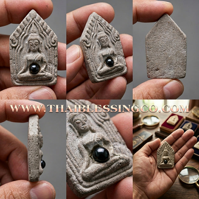 ✨ Phra Khunphaen "The Archway of Fortune" Edition: Sacred Jindamanee Medicine Powder Embedded with Lek Lai Mineral for Divine Healing, Wealth Attraction, and Miraculous Protection