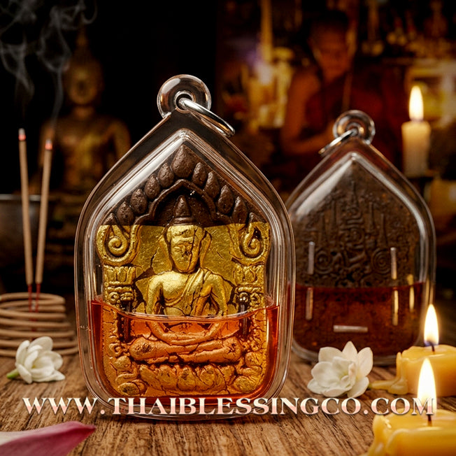 ✨ Phra Khunphaen "The Golden Voice" Edition: Sacred Enchantment Herb Essence Immersed in Mystical Oil for Irresistible Charisma, Financial Flow, and Elite Business Negotiation