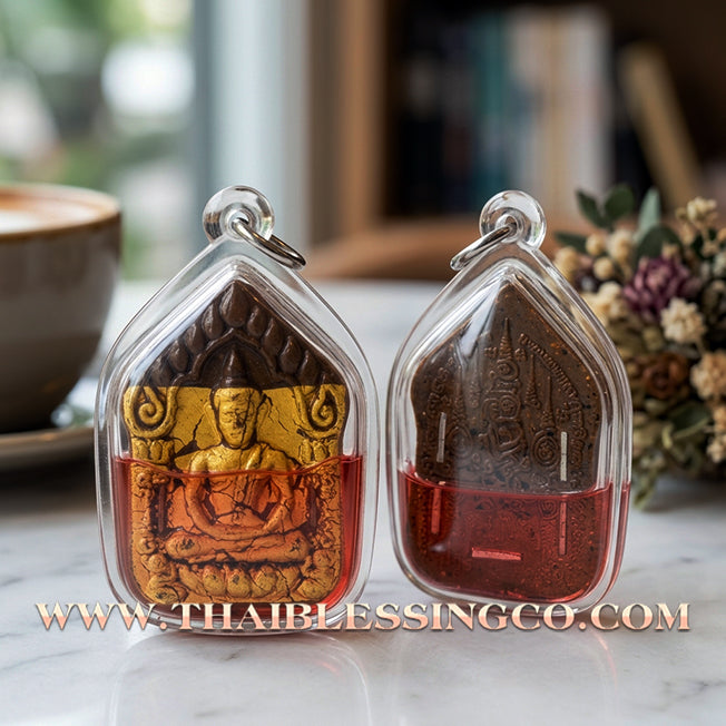 ✨ Phra Khunphaen "The Golden Voice" Edition: Sacred Enchantment Herb Essence Immersed in Mystical Oil for Irresistible Charisma, Financial Flow, and Elite Business Negotiation