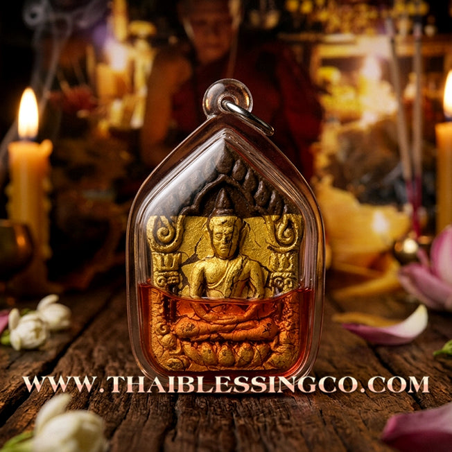 ✨ Phra Khunphaen "The Golden Voice" Edition: Sacred Enchantment Herb Essence Immersed in Mystical Oil for Irresistible Charisma, Financial Flow, and Elite Business Negotiation
