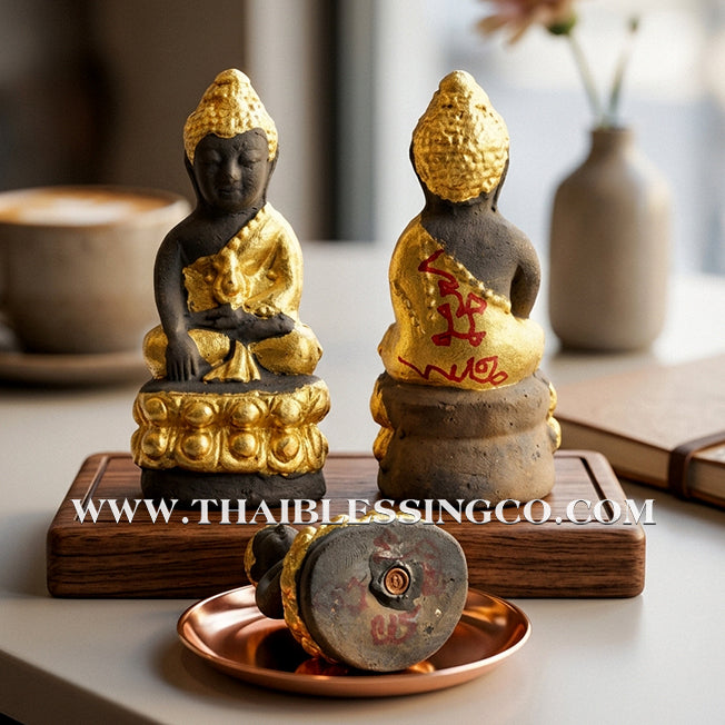 ✨🔥 Phra Kring (The Medicine Buddha) – Sacred Earth & Putthakun Powder Edition – Luang Phor Phrom, Wat Ban Suan – The Divine Engine for Holistic Prosperity, Business Domination, and Unstoppable Life Elevation!