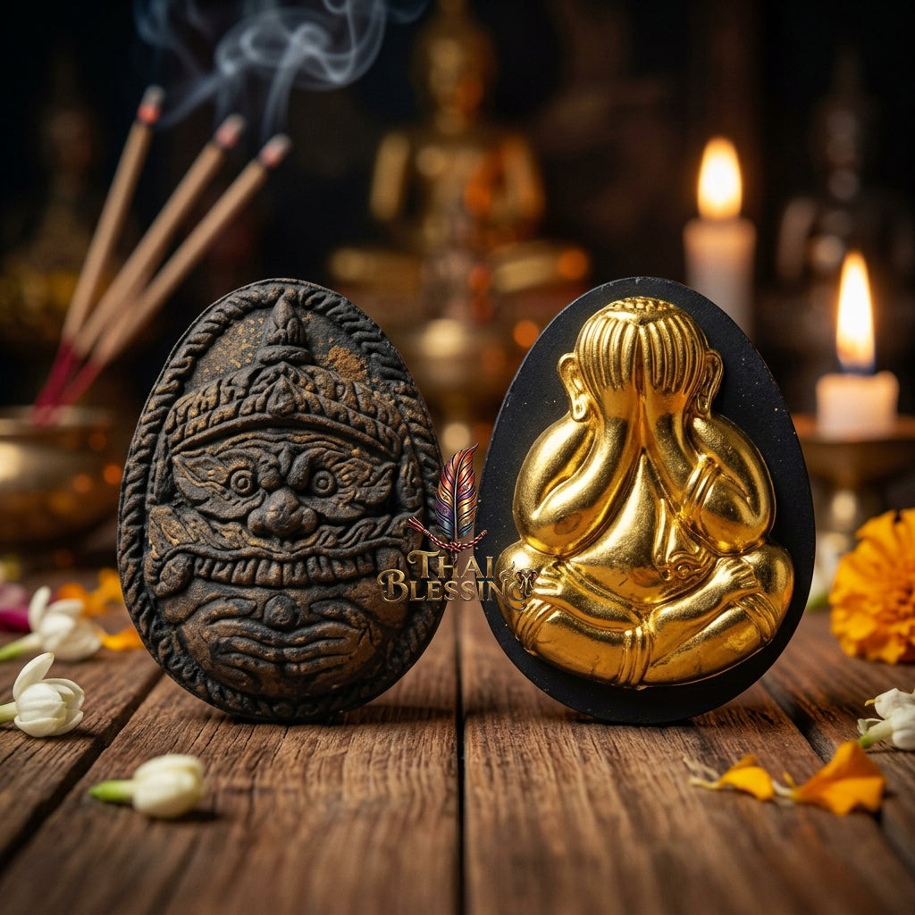 🔱 Phra Pidta Back Rahu – The Sovereign Architect of Double Fortune – "Song Nam 57" Edition – Luang Pu Key, Wat Sri Lamyong (2557) – The Ultimate Engine for Financial Dominance, Karmic Shielding, and Supreme Influence!