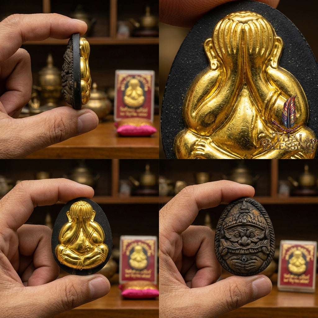 🔱 Phra Pidta Back Rahu – The Sovereign Architect of Double Fortune – "Song Nam 57" Edition – Luang Pu Key, Wat Sri Lamyong (2557) – The Ultimate Engine for Financial Dominance, Karmic Shielding, and Supreme Influence!