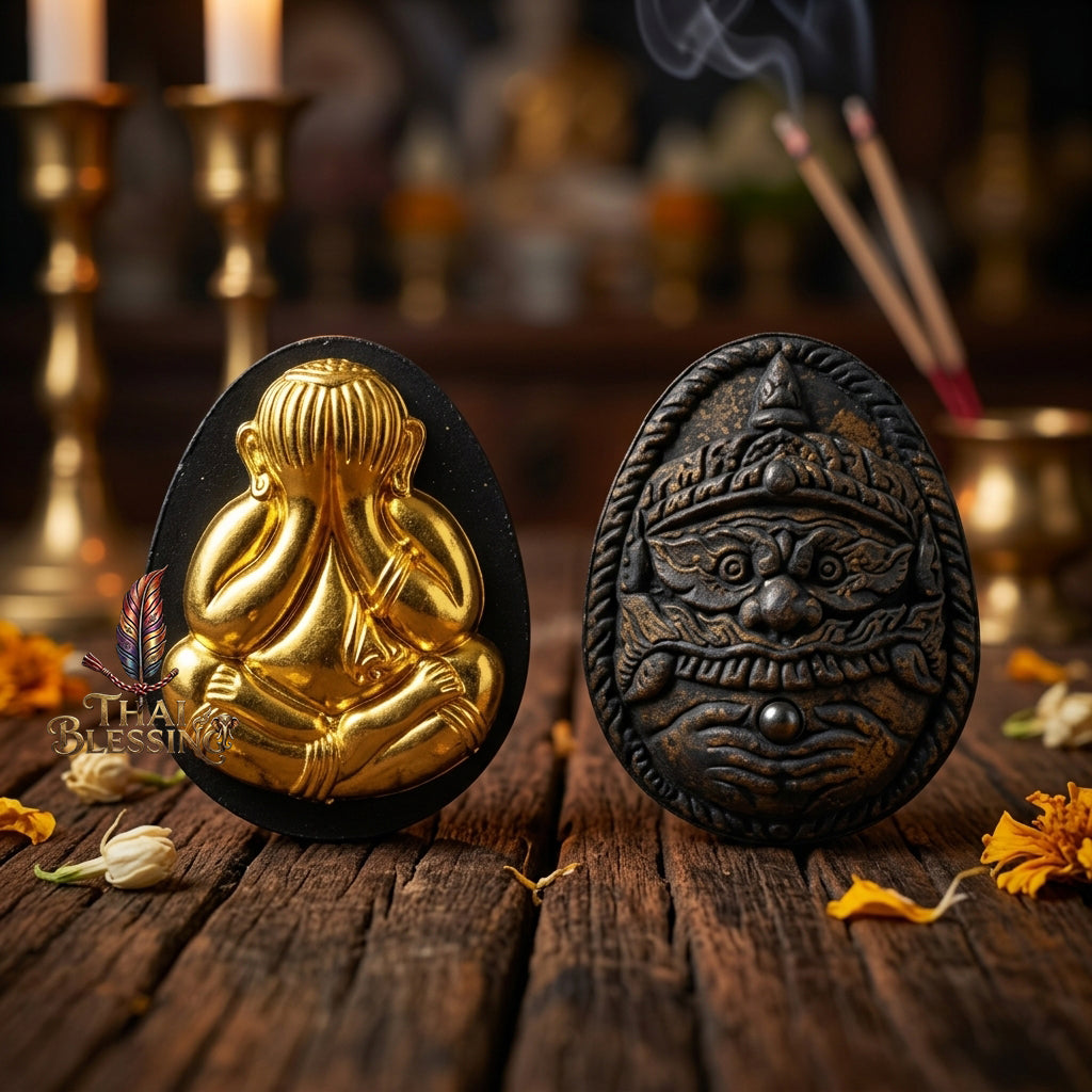 🔱 Phra Pidta Back Rahu – The Sovereign Architect of Double Fortune – "Song Nam 57" Edition – Luang Pu Key, Wat Sri Lamyong (2557) – The Ultimate Engine for Financial Dominance, Karmic Shielding, and Supreme Influence!