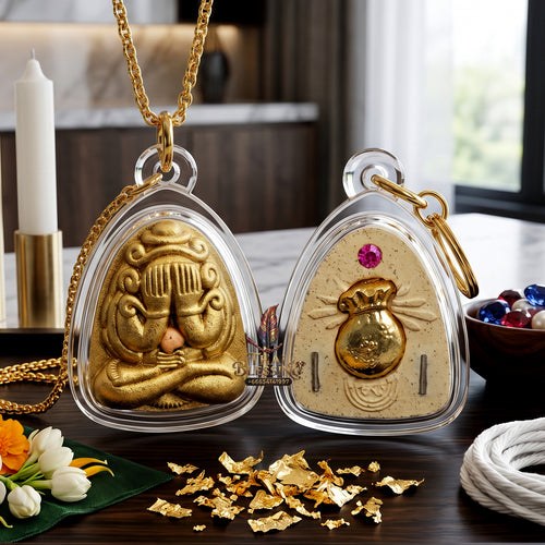 ✨🧘‍♂️💎 Supreme Sovereign Absolute Focus Grid - Divine Inflow & Celestial Charisma Medallion (2.2x2.5 cm), Consecrated Crystalline Relic Core & Multi-Tier Multiplier Matrix Sacred powder with gold leaf and embedded relics+Case