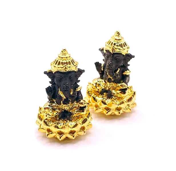 ✨ Blessings of Divine Wealth – Phra Pikanesorn Dual-Tone 2K Gold Amulet by Luang Pu Maen for Prosperity, Luck & Spiritual Power