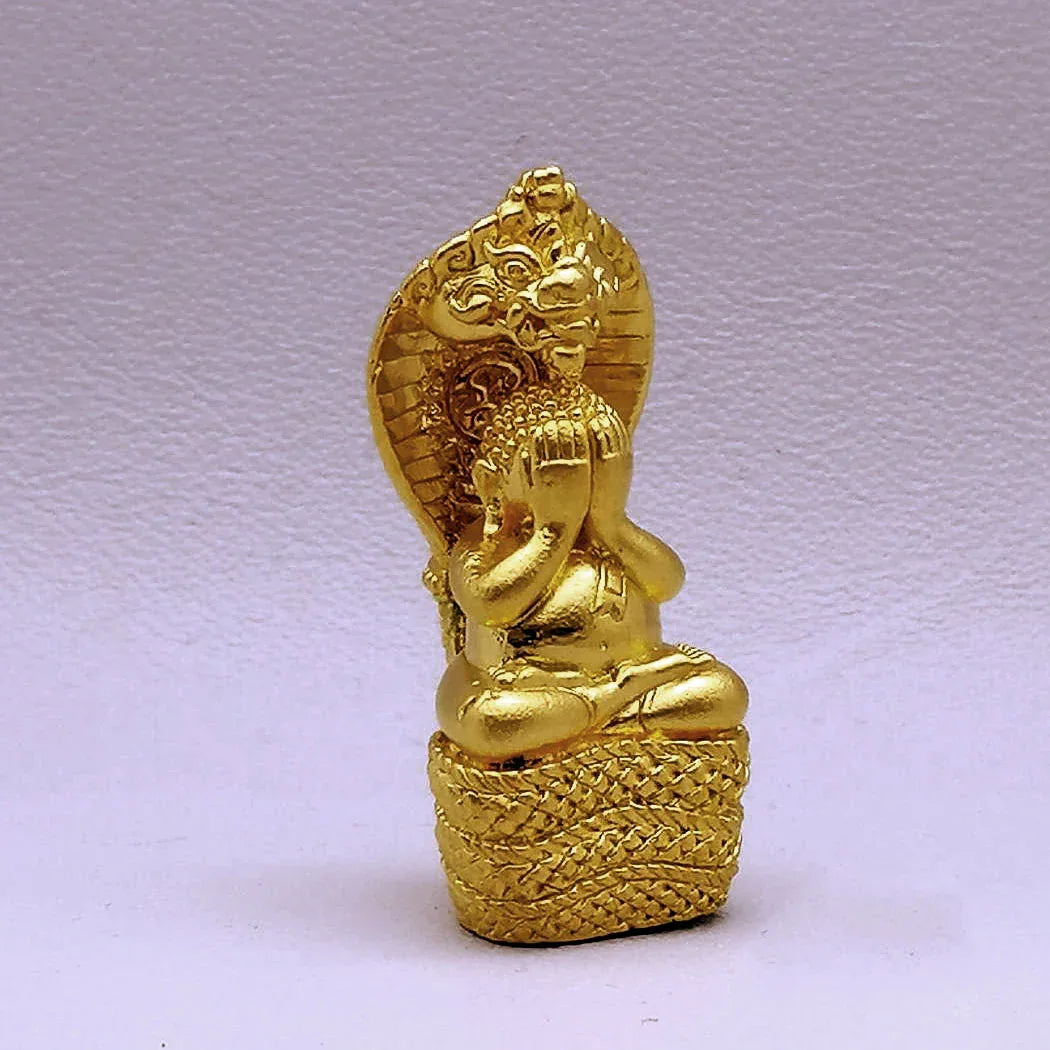 ✨ Phra Pit Ta Nakkharat Gold-Plated Bronze Amulet – Auspicious Edition by Luang Pu Kham Bu, Wat Kut Chomphu, Ubon Ratchathani