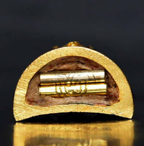 🧿 Supreme Fortune & Protection – Phra Rahu Duang Setthi Satin Bronze Amulet with Black Rhodium by Wat Khao Chaom 🌟