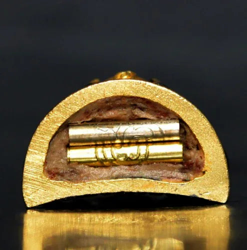 🧿 Supreme Fortune & Protection – Phra Rahu Duang Setthi Satin Bronze Amulet with Black Rhodium by Wat Khao Chaom 🌟
