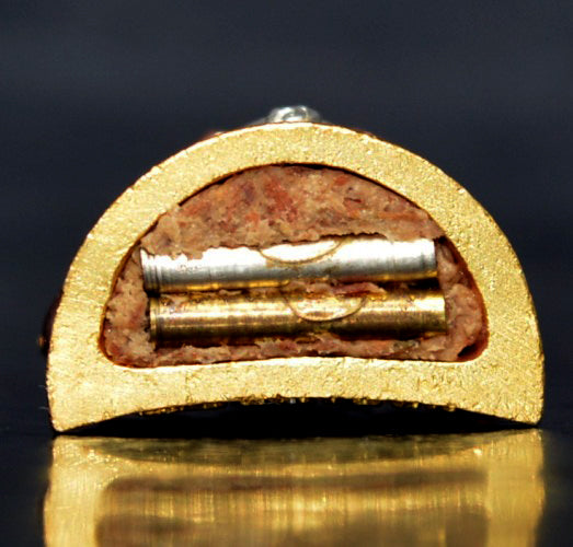 ✨ Unlock Supreme Wealth & Protection – Phra Rahu Duang Setthi 3K Gold Plated Amulet by Wat Khao Chaom 🌟