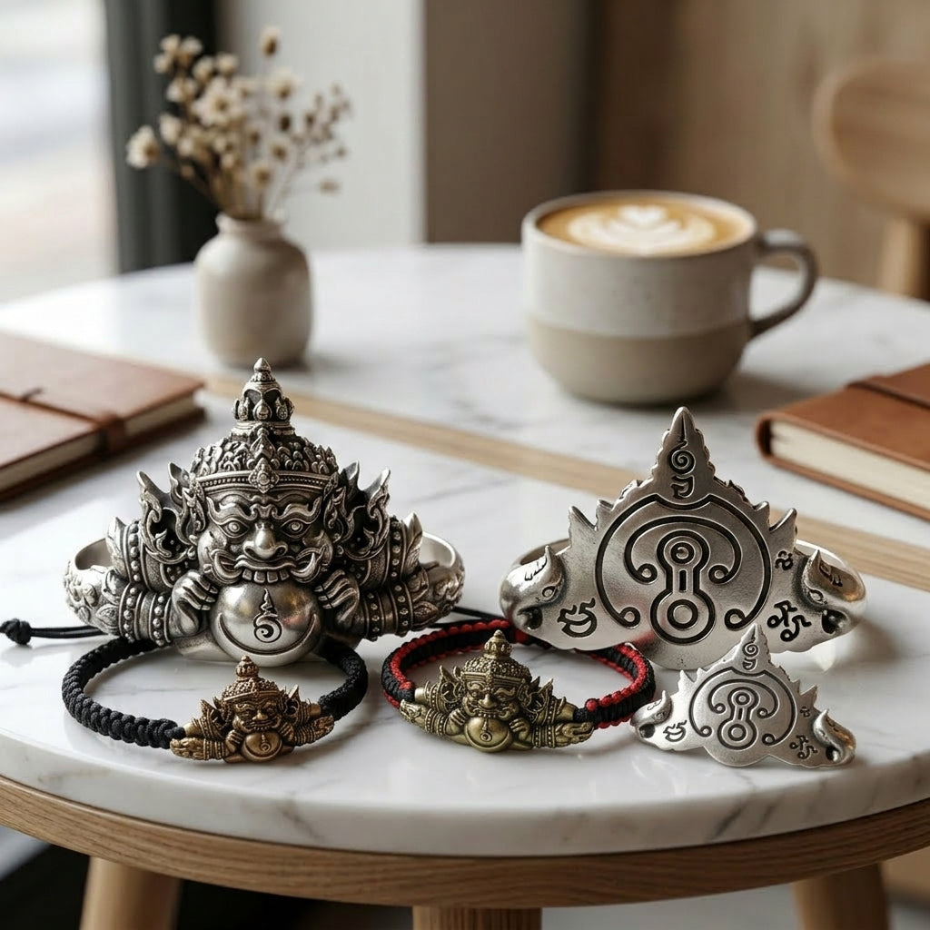 🌑 Phra Rahu Noon Duang Setthee Bracelet: The Chain of Sovereign Fortune – Arjan Plian Hatyanon (2565) – Khao O Lineage – The Ultimate Alchemical Engine for Constant Fate Reversal and Financial Domination!