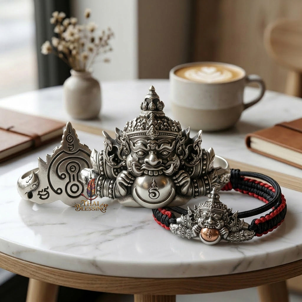 🌑 Phra Rahu Noon Duang Setthee Bracelet: The Chain of Sovereign Fortune – Arjan Plian Hatyanon (2565) – Khao O Lineage – The Ultimate Alchemical Engine for Constant Fate Reversal and Financial Domination!
