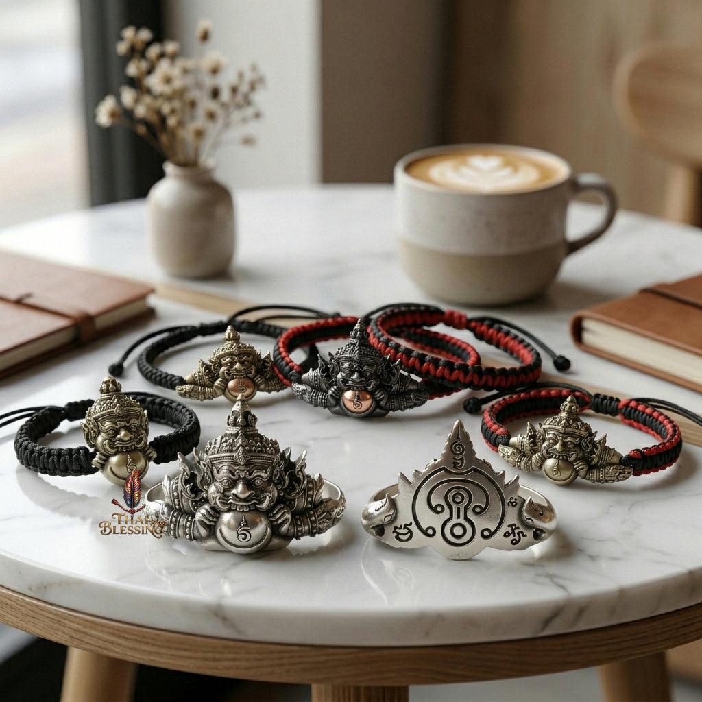 🌑 Phra Rahu Noon Duang Setthee Bracelet: The Chain of Sovereign Fortune – Arjan Plian Hatyanon (2565) – Khao O Lineage – The Ultimate Alchemical Engine for Constant Fate Reversal and Financial Domination!
