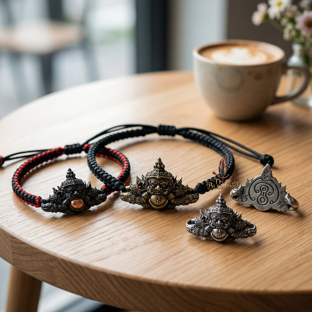 🌑 Phra Rahu Noon Duang Setthee Bracelet: The Chain of Sovereign Fortune – Arjan Plian Hatyanon (2565) – Khao O Lineage – The Ultimate Alchemical Engine for Constant Fate Reversal and Financial Domination!