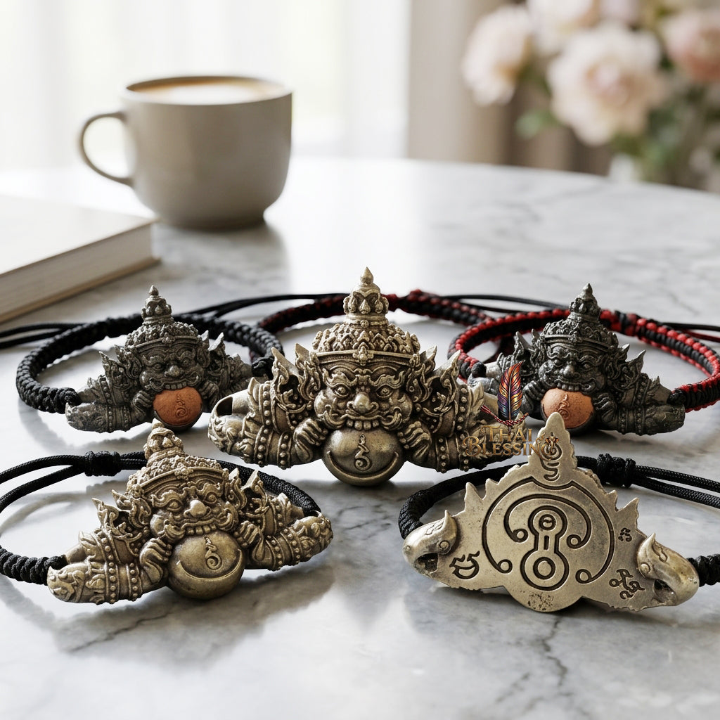 🌑 Phra Rahu Noon Duang Setthee Bracelet: The Chain of Sovereign Fortune – Arjan Plian Hatyanon (2565) – Khao O Lineage – The Ultimate Alchemical Engine for Constant Fate Reversal and Financial Domination!