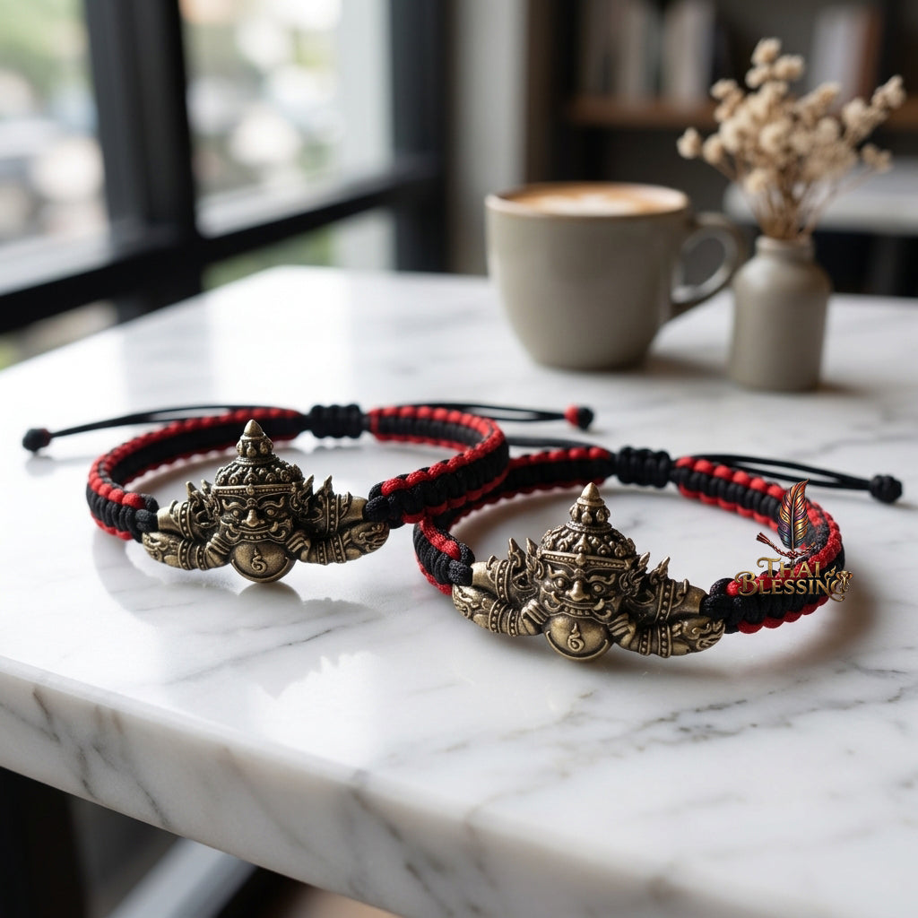 🌑 Phra Rahu Noon Duang Setthee Bracelet: The Chain of Sovereign Fortune – Arjan Plian Hatyanon (2565) – Khao O Lineage – The Ultimate Alchemical Engine for Constant Fate Reversal and Financial Domination!