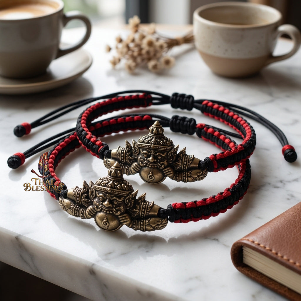 🌑 Phra Rahu Noon Duang Setthee Bracelet: The Chain of Sovereign Fortune – Arjan Plian Hatyanon (2565) – Khao O Lineage – The Ultimate Alchemical Engine for Constant Fate Reversal and Financial Domination!