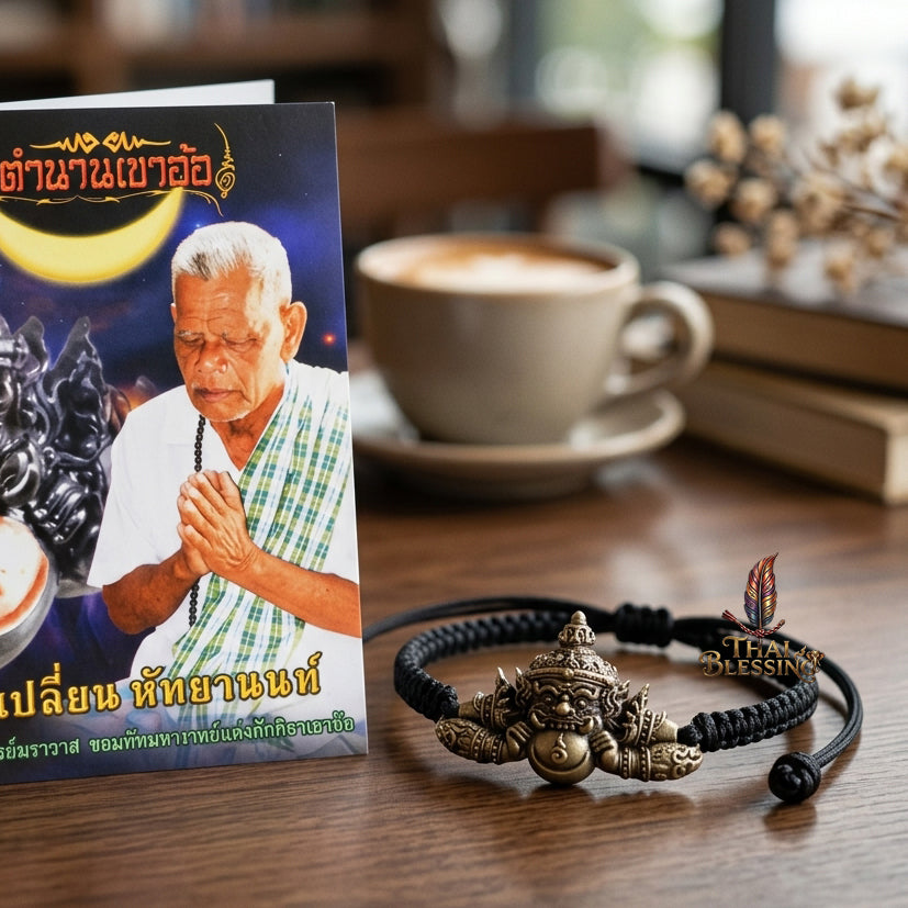 🌑 Phra Rahu Noon Duang Setthee Bracelet: The Chain of Sovereign Fortune – Arjan Plian Hatyanon (2565) – Khao O Lineage – The Ultimate Alchemical Engine for Constant Fate Reversal and Financial Domination!