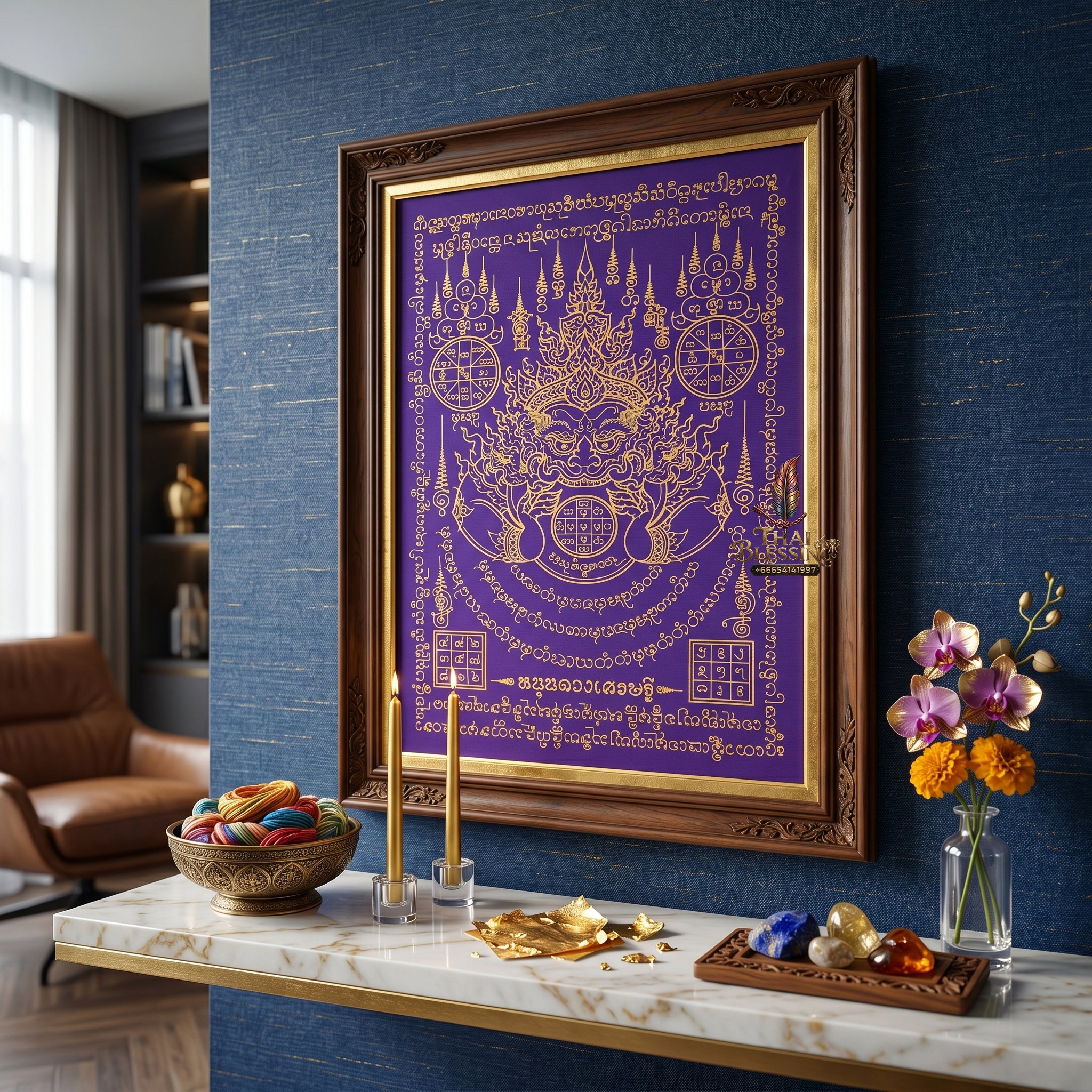 ✨🌌📜 Sacred Sovereign Celestial Alignment Grid - Ajarn Subin Na Na Thong 2023 Billionaire Anchor Inflow Chart (30x42 cm), Macro Volatility Buffer & Workspace Optimizer Purple