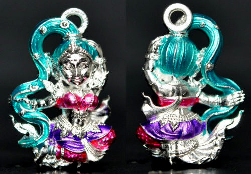 🪬Phra Mae Thorani Bronze Amulet – Blessed by Phra Ajahn Danupon, Wat Huai Haen (B.E. 2568), Compact 1.5 × 2.1 cm Earth Goddess Talisman