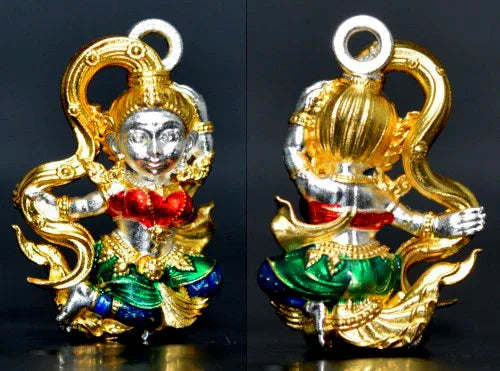 🪬Phra Mae Thorani Bronze Amulet – Blessed by Phra Ajahn Danupon, Wat Huai Haen (B.E. 2568), Compact 1.5 × 2.1 cm Earth Goddess Talisman 5