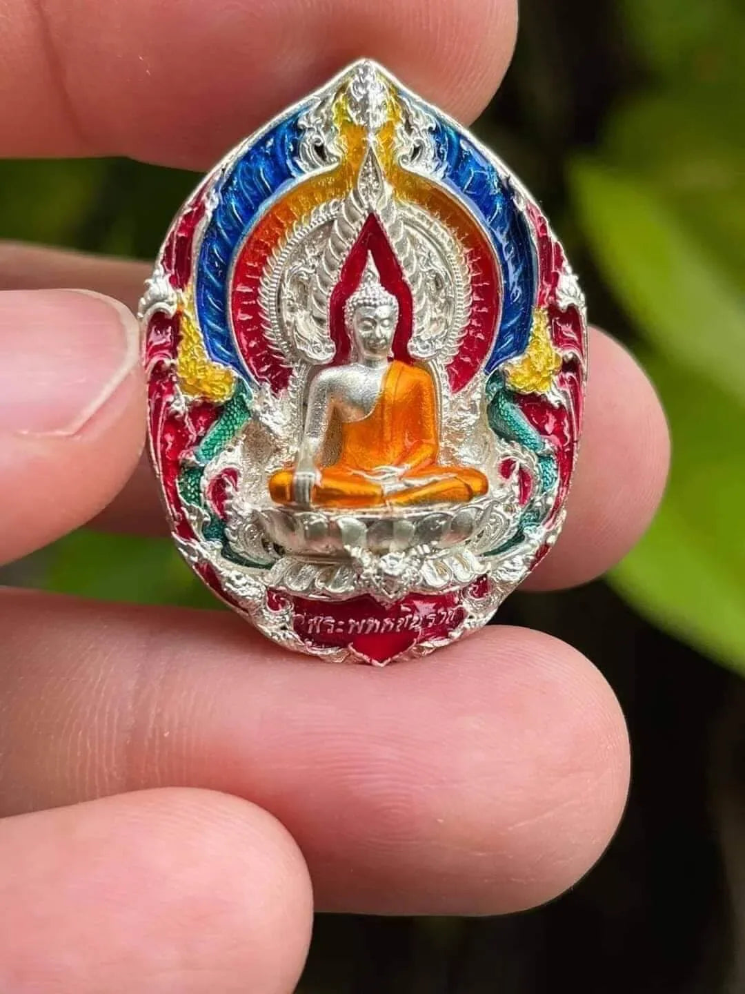 Phra Phuttha Chinnarat Medal on Lotus Throne – 100th Anniversary Edition Blessed by Luang Pho Phat, Wat Huai Duan Default Title