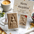 ✨🧘‍♂️⚖️ Authentic Thai Amulet Phra Somdej - Cosmic Ascendancy Medallion (5.2x3.5 cm), Luang Pu Kambu 2013 Sovereign 2-Core Axis Waterproof Case