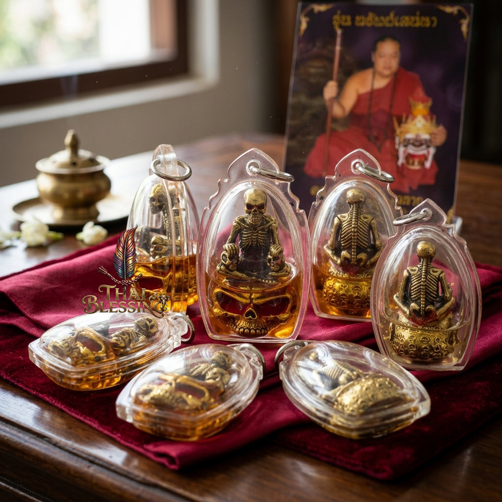 🎲 Phrai Nai Bia in Powerful Oil The Sovereign Master of Windfalls & Wealth – Kruba Porn – Wat Pu Hor (2559) – The Ultimate Alchemical Engine for Financial Dominance & High-Stakes Victory!