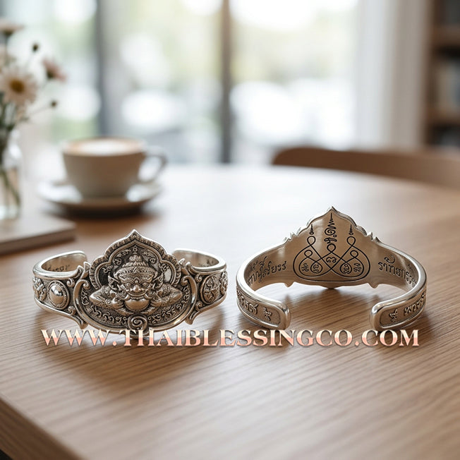 ✨🛡️ Phraya Rahu "Nuea Duang" Destiny-Transcending Bracelet: Master Achan Plian Hatyanon (2024 Sao 5 Edition) – The Miracle Polished Alpaca Talisman of Supreme Power, Fortune, and Infinite Success