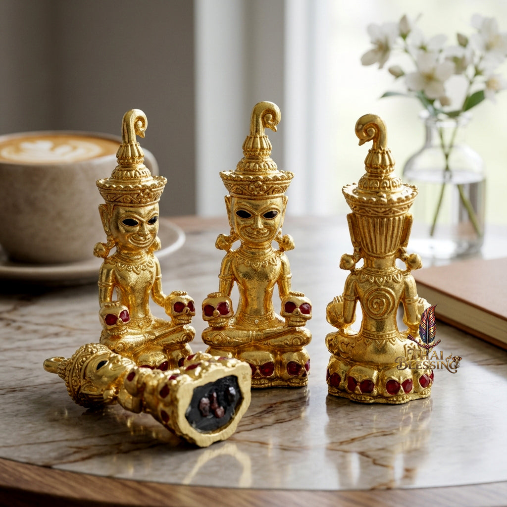 🔱 Phya Ngang Kao Kot: The Sovereign of Nine Urns – Phra Ajarn Amnat, Mahawiro Meditation Center (2567) – The Supreme Alchemical Engine for Absolute Attraction & Infinite Prosperity