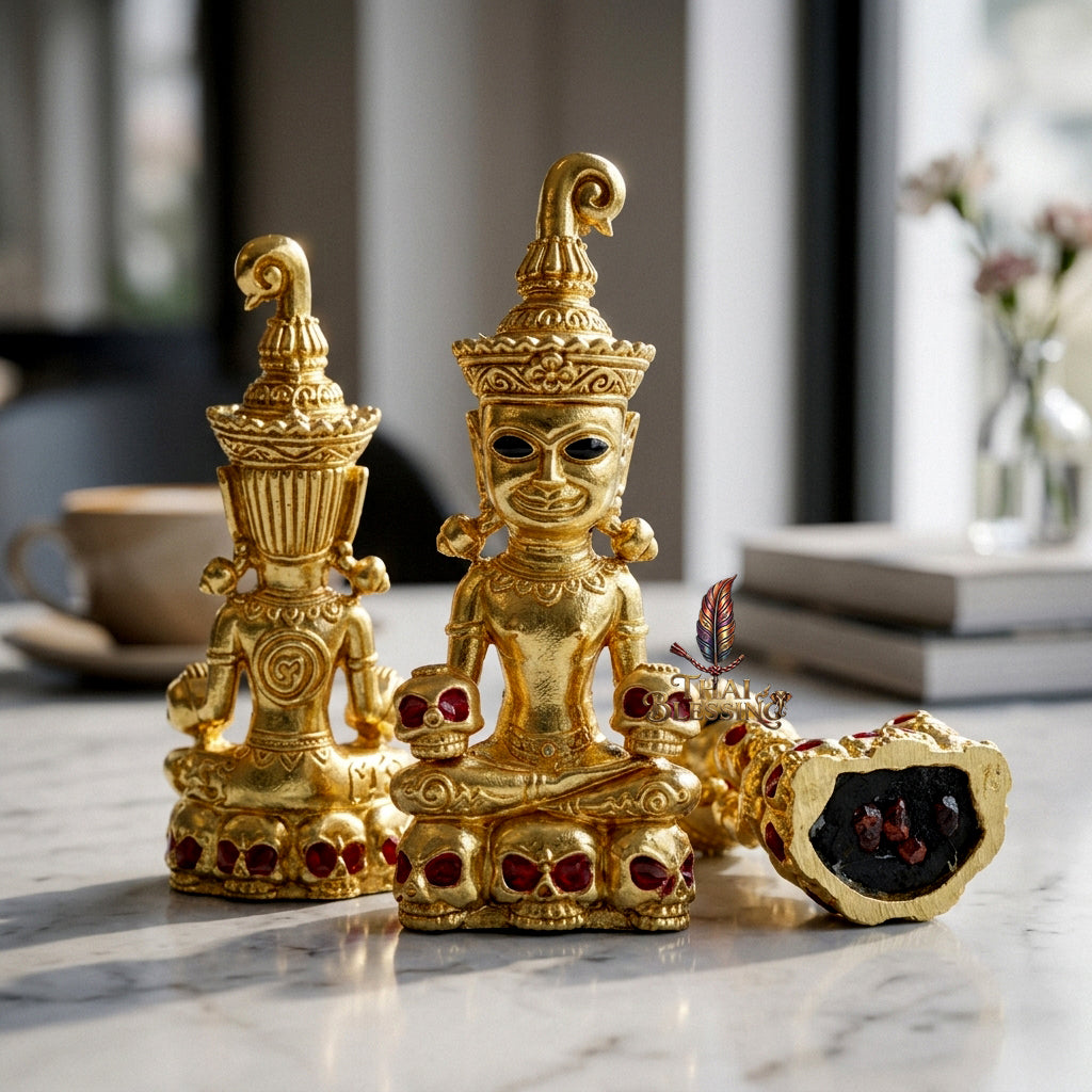 🔱 Phya Ngang Kao Kot: The Sovereign of Nine Urns – Phra Ajarn Amnat, Mahawiro Meditation Center (2567) – The Supreme Alchemical Engine for Absolute Attraction & Infinite Prosperity