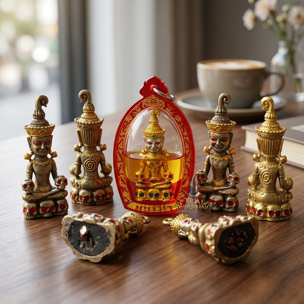 🔱 Phya Ngang Kao Kot: The Sovereign of Nine Urns – Phra Ajarn Amnat, Mahawiro Meditation Center (2567) – The Supreme Alchemical Engine for Absolute Attraction & Infinite Prosperity