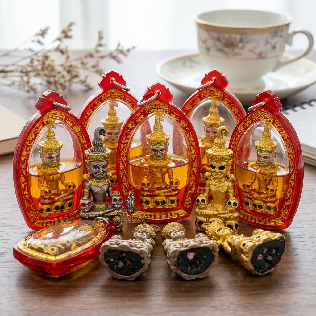 🔱 Phya Ngang Kao Kot: The Sovereign of Nine Urns – Phra Ajarn Amnat, Mahawiro Meditation Center (2567) – The Supreme Alchemical Engine for Absolute Attraction & Infinite Prosperity