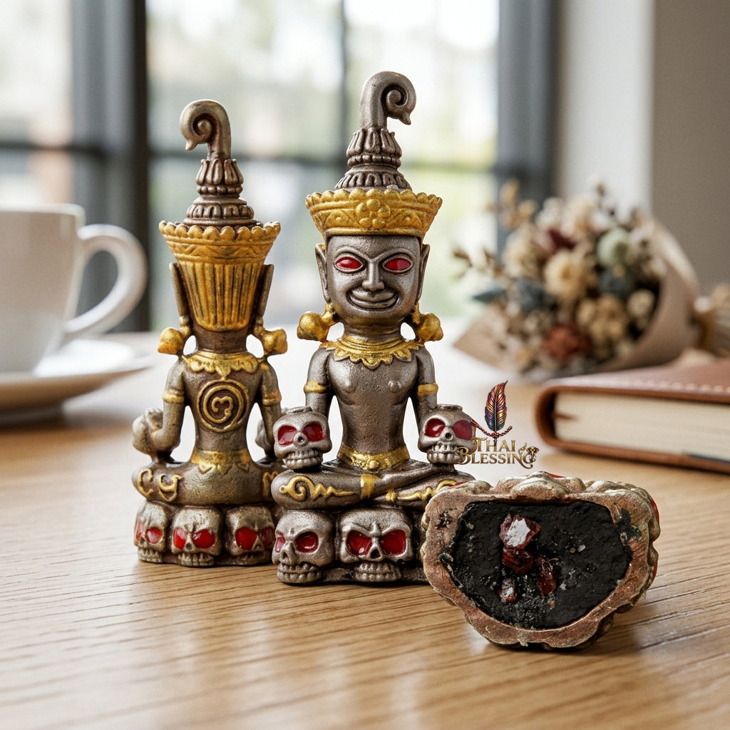 🔱 Phya Ngang Kao Kot: The Sovereign of Nine Urns – Phra Ajarn Amnat, Mahawiro Meditation Center (2567) – The Supreme Alchemical Engine for Absolute Attraction & Infinite Prosperity