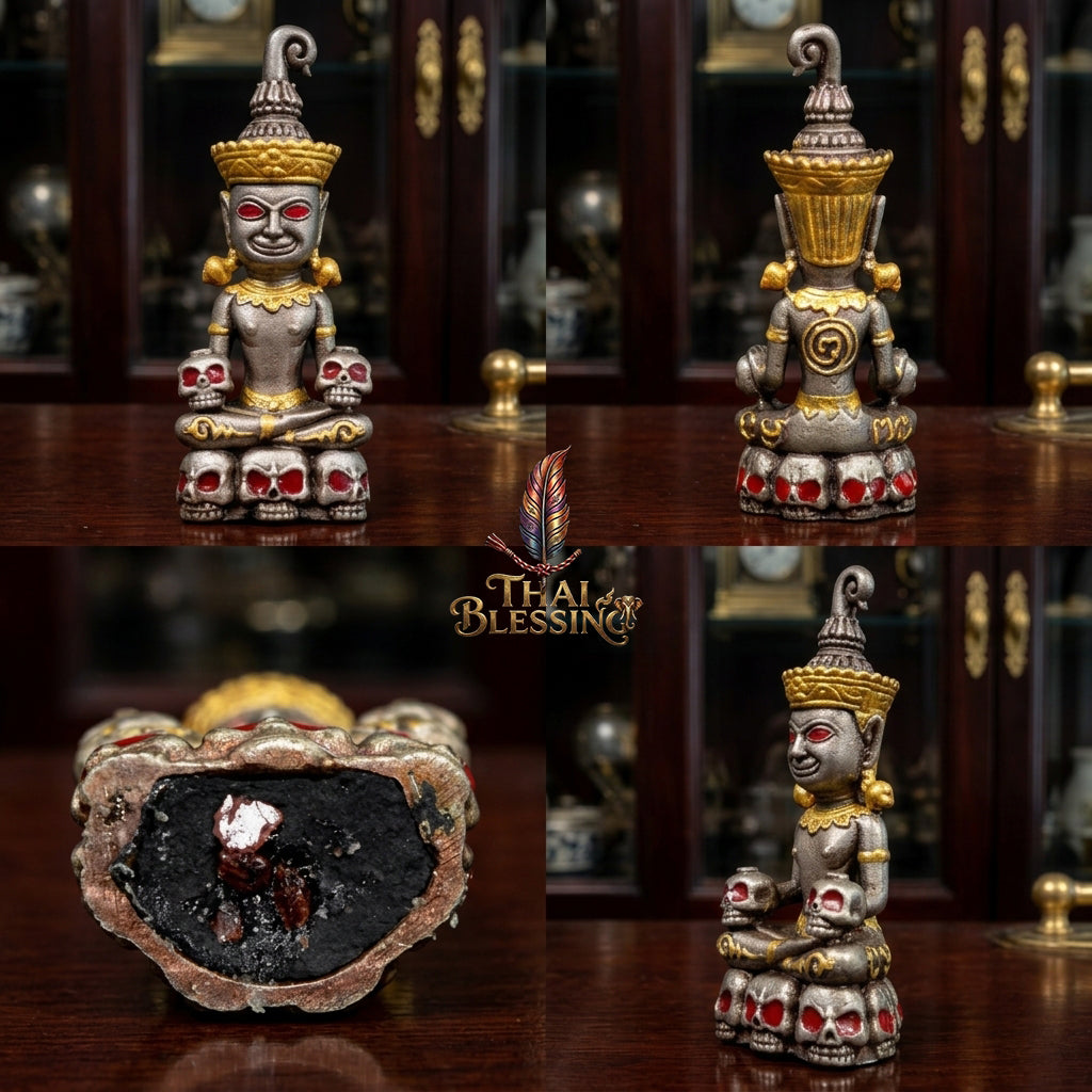 🔱 Phya Ngang Kao Kot: The Sovereign of Nine Urns – Phra Ajarn Amnat, Mahawiro Meditation Center (2567) – The Supreme Alchemical Engine for Absolute Attraction & Infinite Prosperity