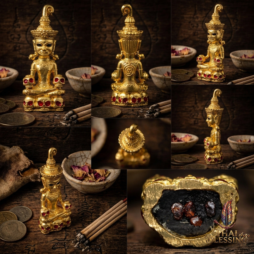 🔱 Phya Ngang Kao Kot: The Sovereign of Nine Urns – Phra Ajarn Amnat, Mahawiro Meditation Center (2567) – The Supreme Alchemical Engine for Absolute Attraction & Infinite Prosperity