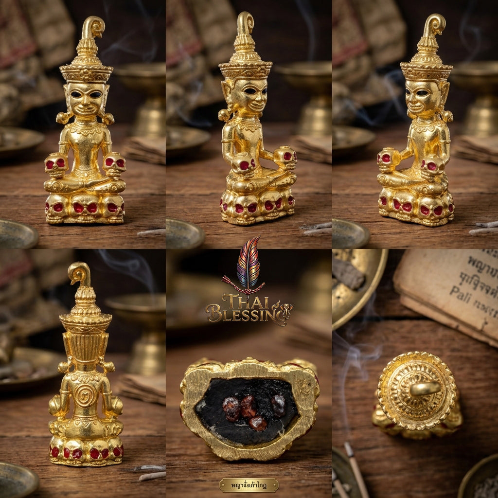 🔱 Phya Ngang Kao Kot: The Sovereign of Nine Urns – Phra Ajarn Amnat, Mahawiro Meditation Center (2567) – The Supreme Alchemical Engine for Absolute Attraction & Infinite Prosperity