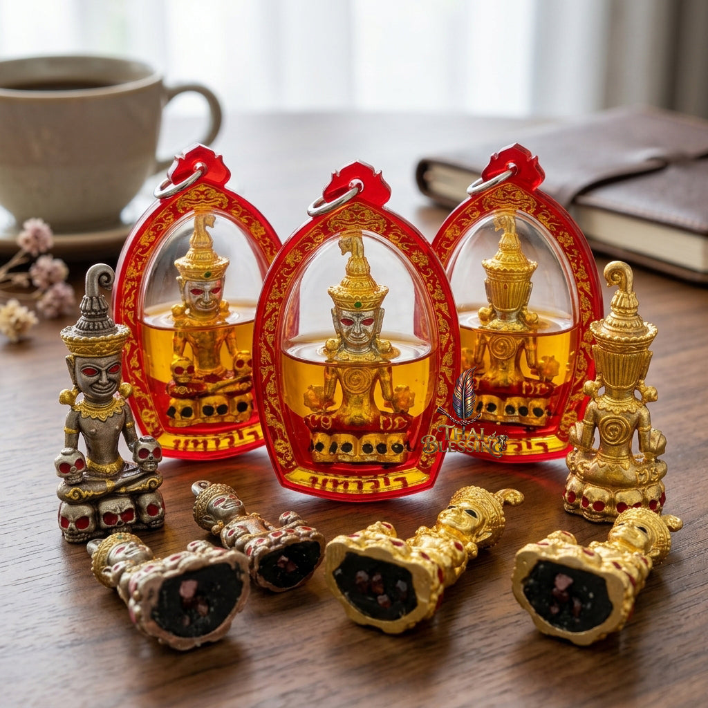 🔱 Phya Ngang Kao Kot: The Sovereign of Nine Urns – Phra Ajarn Amnat, Mahawiro Meditation Center (2567) – The Supreme Alchemical Engine for Absolute Attraction & Infinite Prosperity
